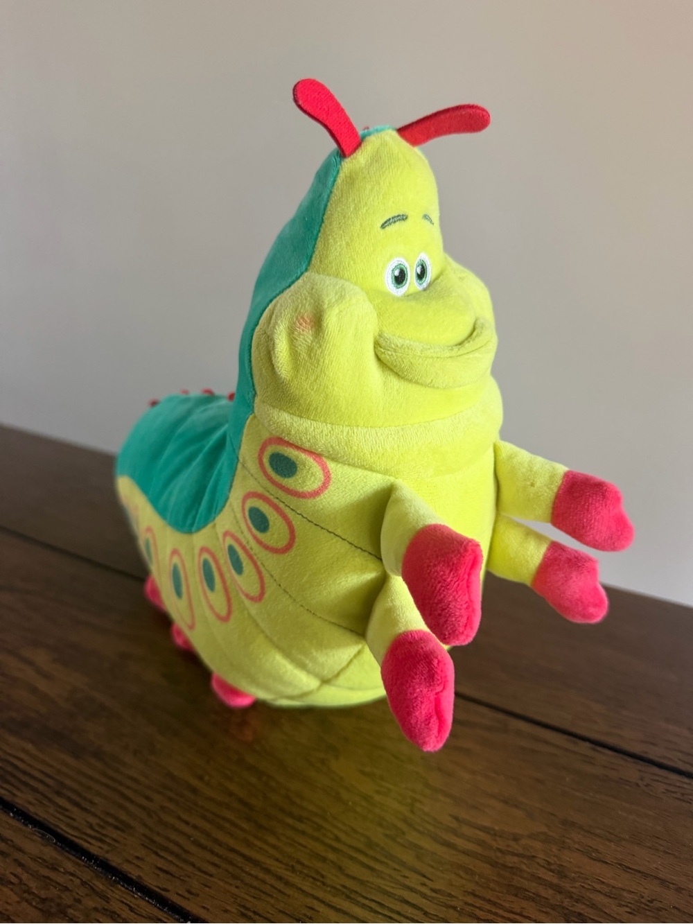 Disney Parks Pixar's A Bugs Life Heimlich Caterpillar 12” Plush Stuffed Toy NICE